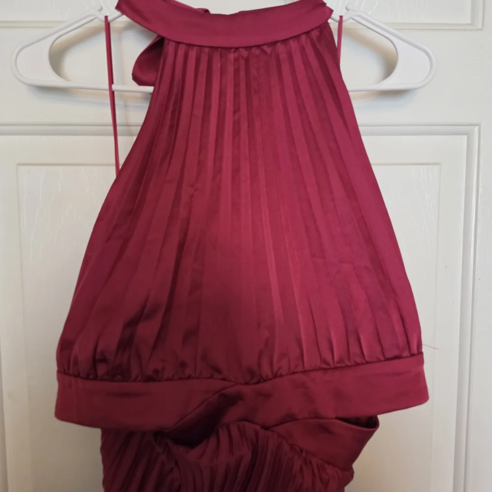 Abercrombie & Fitch Fuchsia Halter Maxi Dress with Cutout Waist